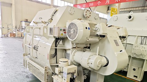 双卧轴搅拌机生产绿色混凝土时的投料步骤